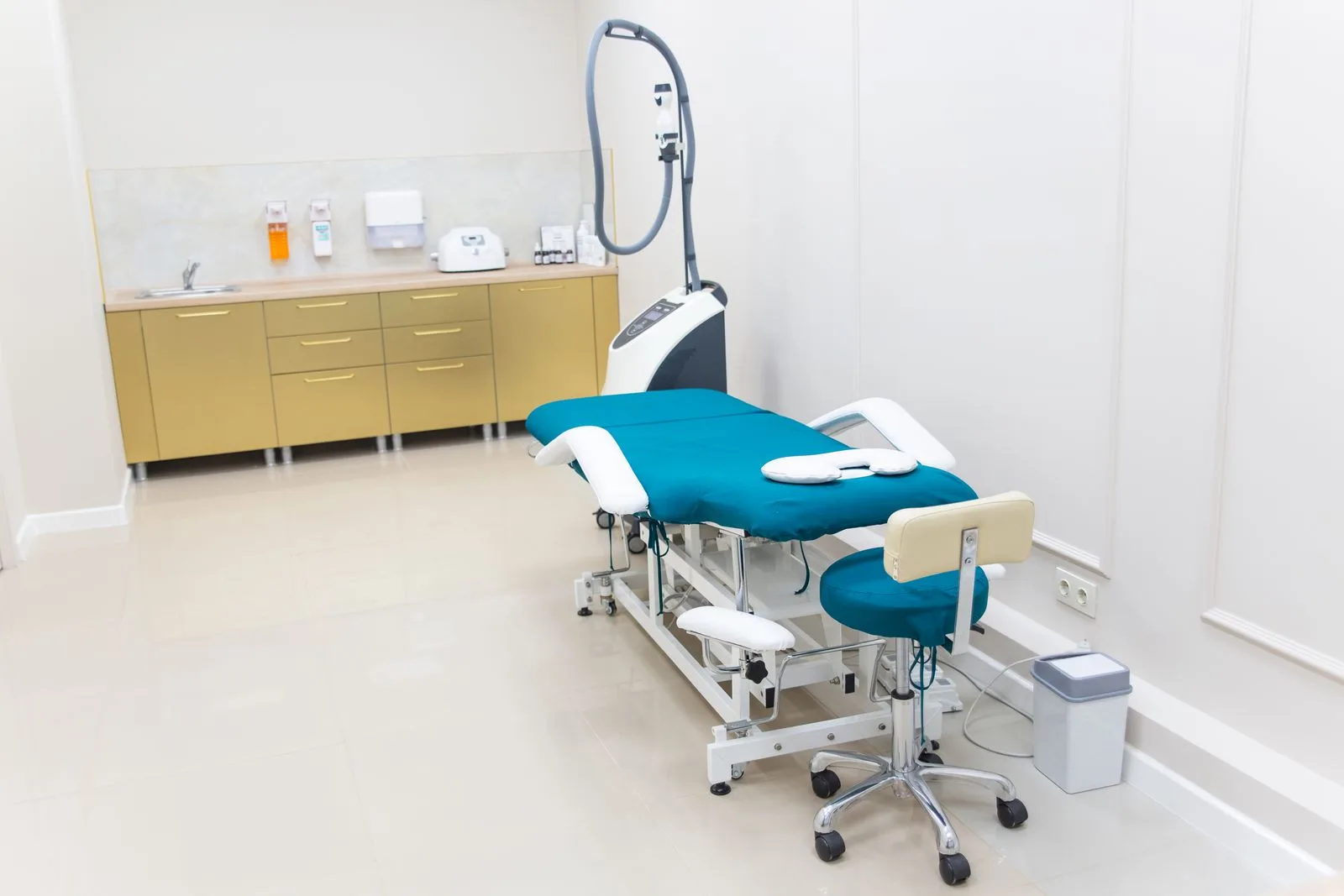 Clean modern medical consultation room at a hair clinic in Malta